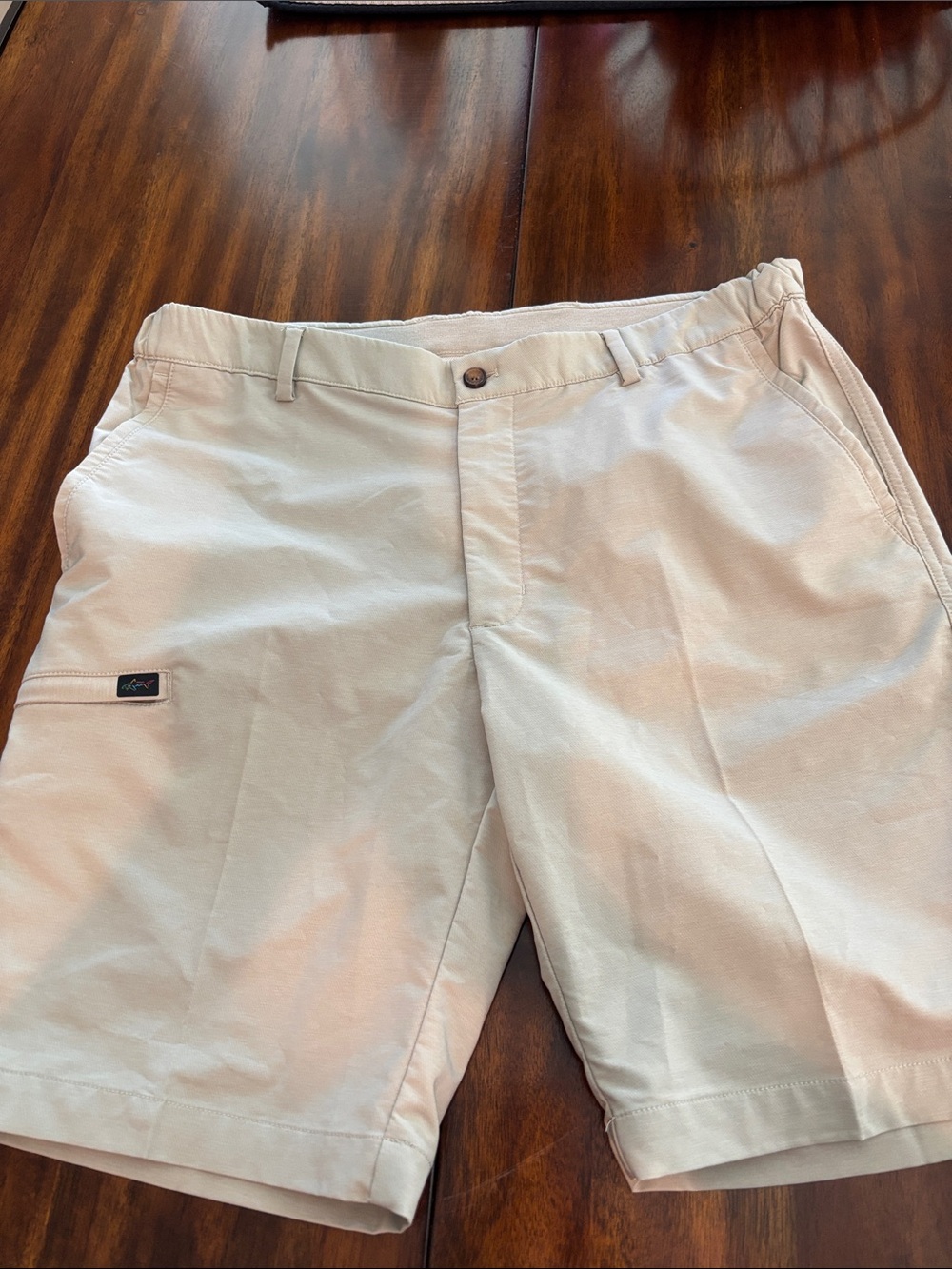 Greg Norman Light Khaki Men's Casual Shorts
